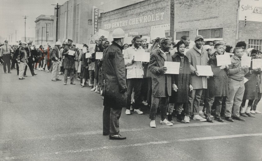Title from caption on object: “The Reverand Martin Luther King Jr. Emerged from Jail Here Friday…”