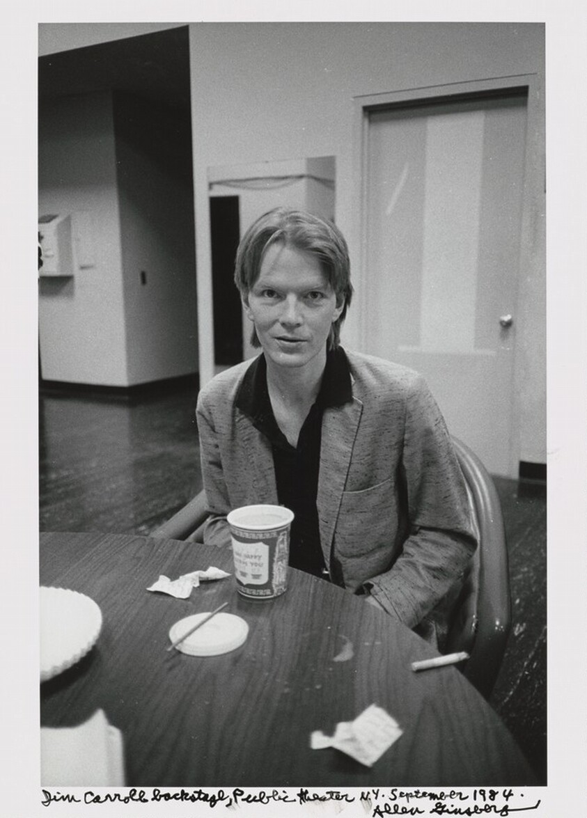 Jim Carroll backstage, Public theater N.Y. September 1984
