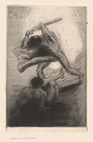 Cain and Abel, Odilon Redon, 1886