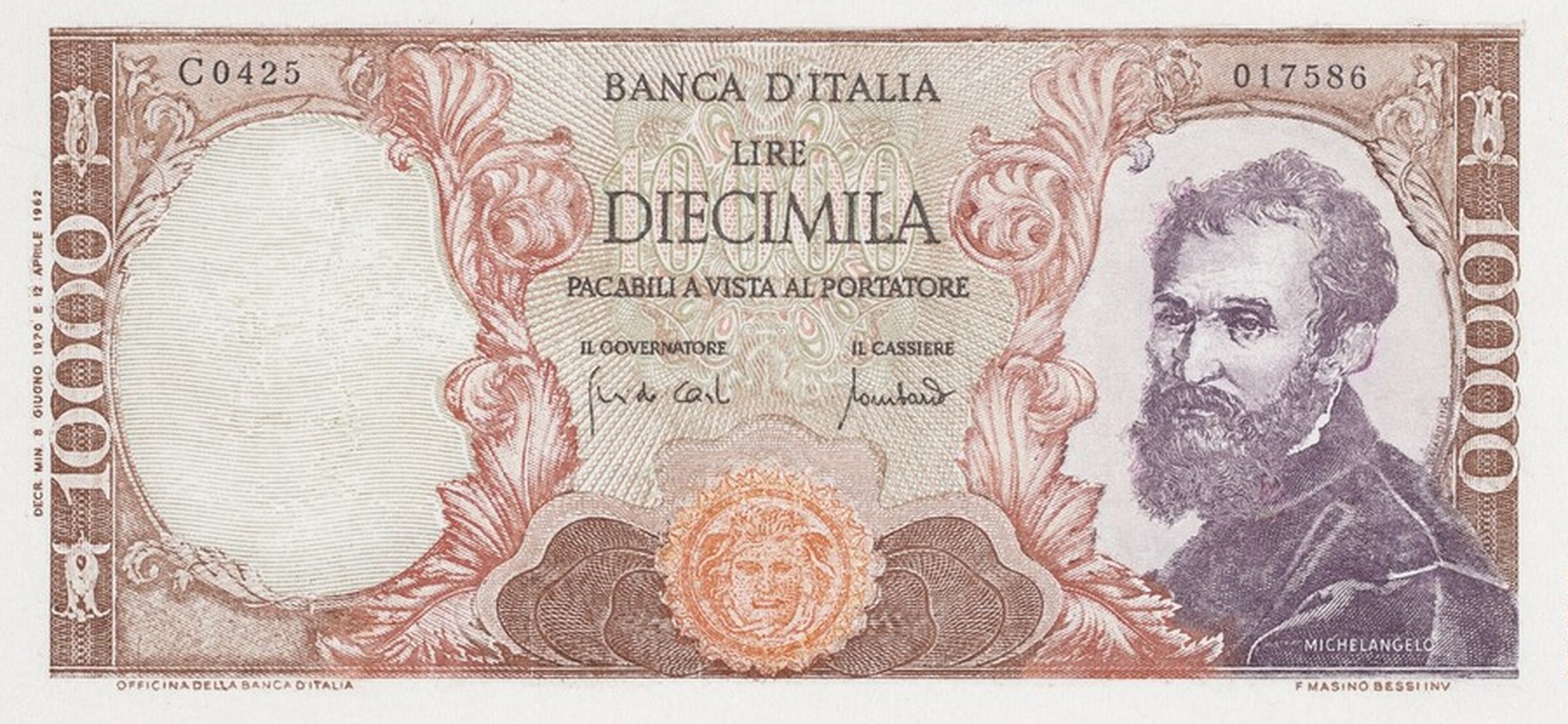 Diecimila [recto], Chris Burden, 1977