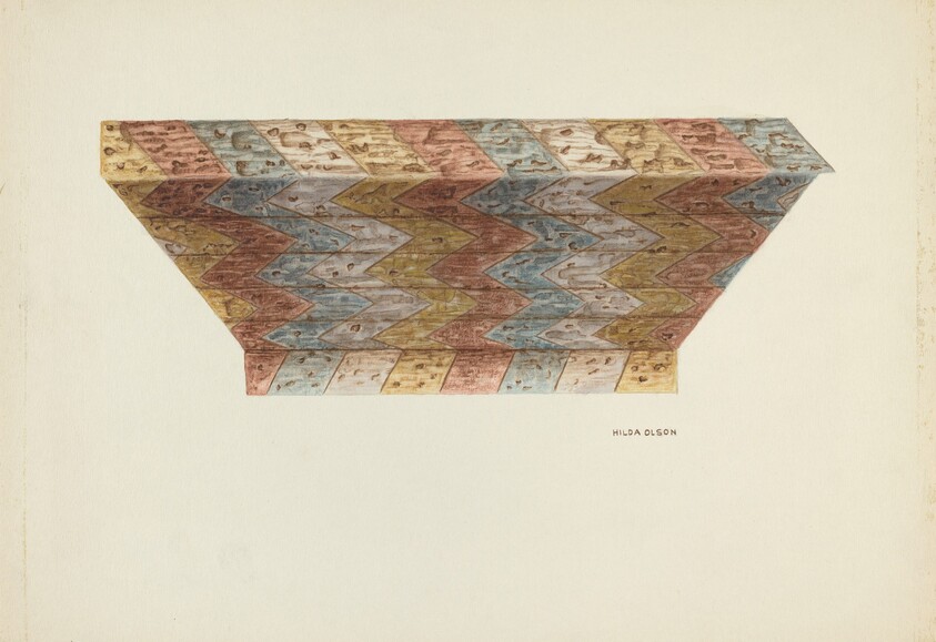 Ceiling of Baptistry Niche, Mission Dolores