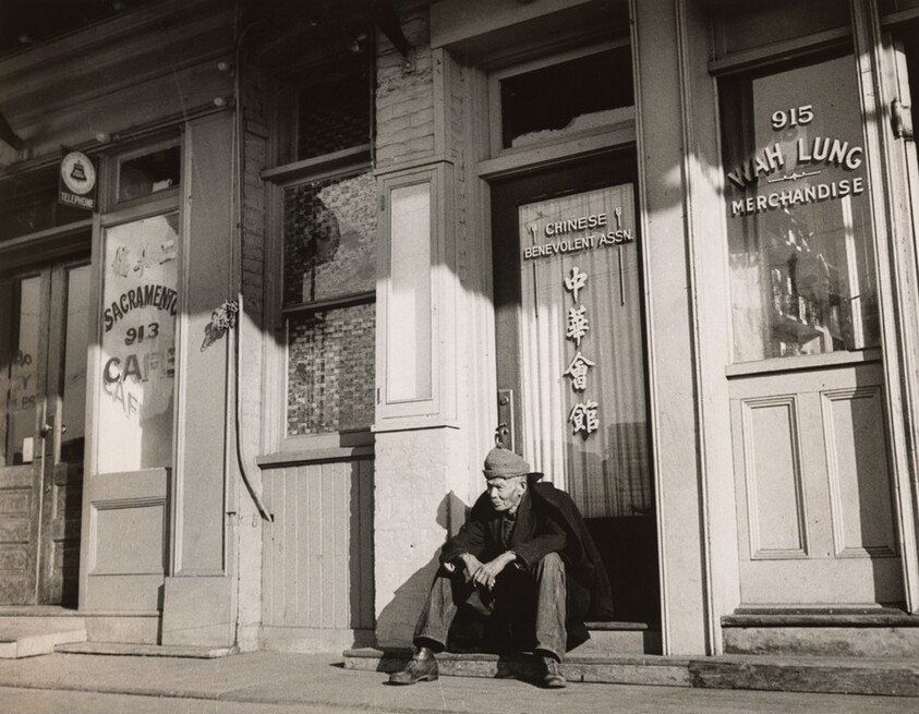 Old time Chinaman of the type that originally followed the crops in California, Sacramento, California