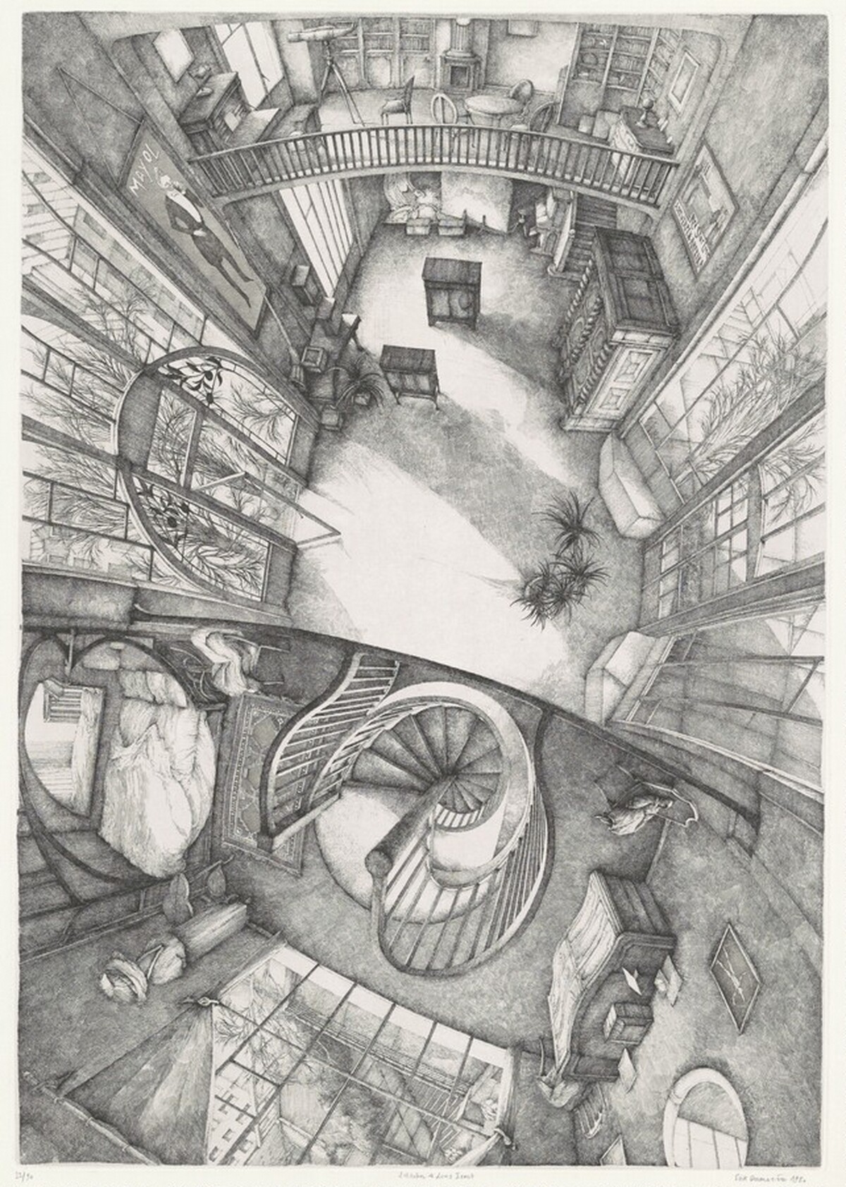 L'Atelier de Louis Icart (Louis Icart's Studio)