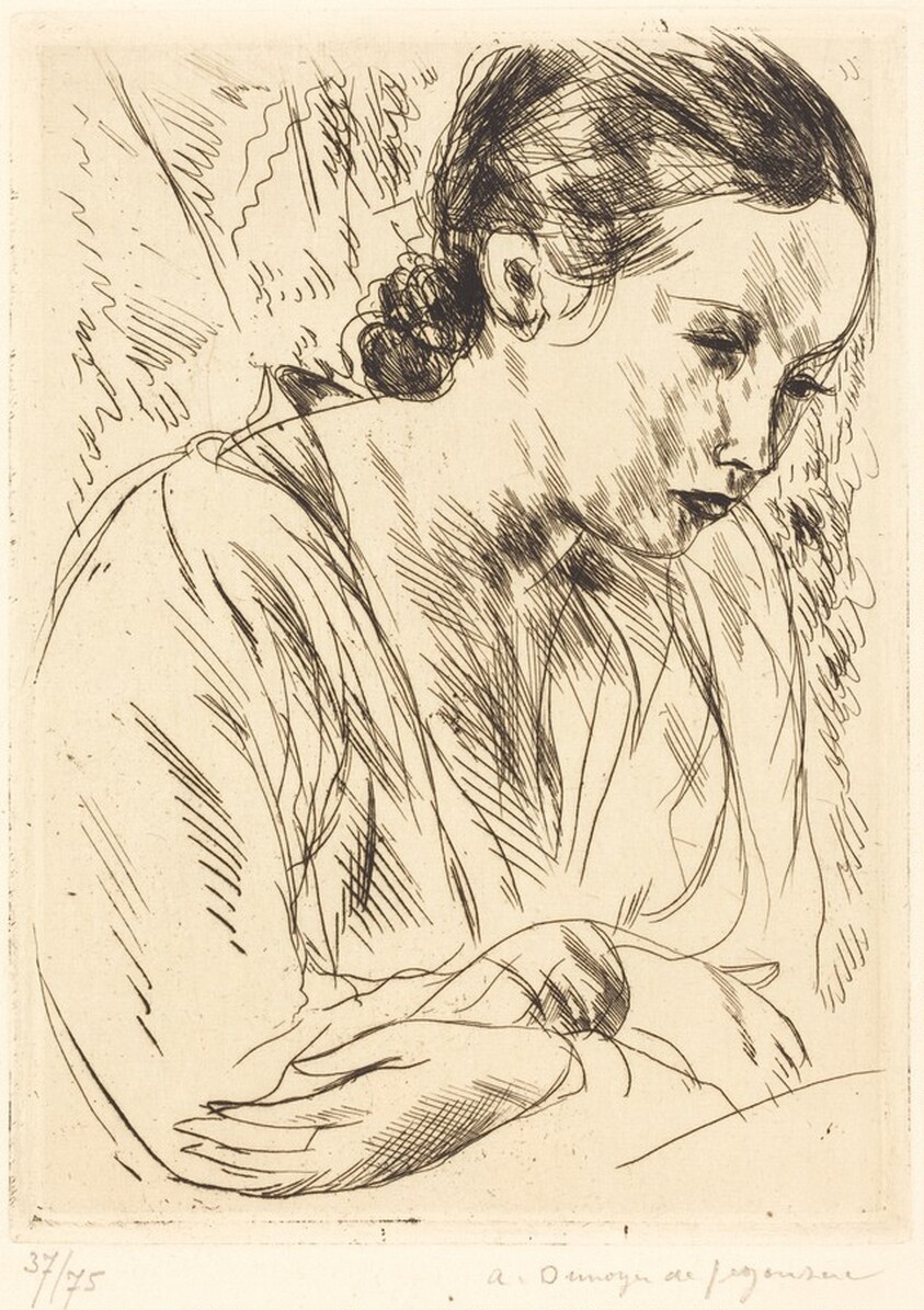 Fernande with Arms Crossed, Large Plate (Fernande les mains croisees (grande planche)