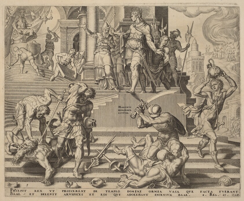 The Destruction of the Temple of Baal and the Slaughter of His Priests