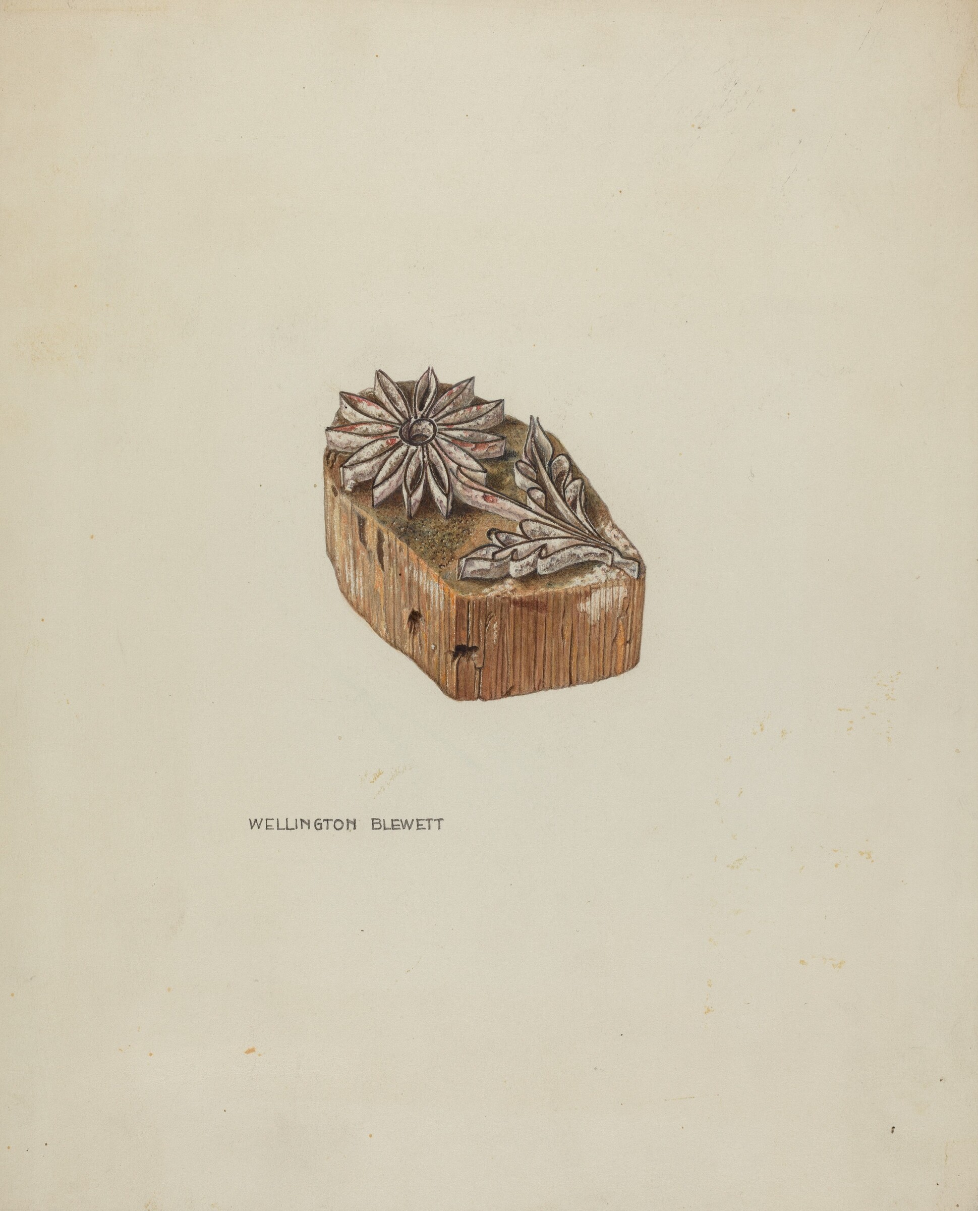 Resist Pattern (Daisy), Wellington Blewett, c. 1939