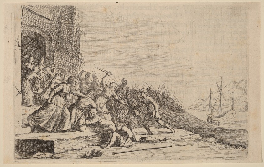 The Followers of Solon Defending the Temple of Venus