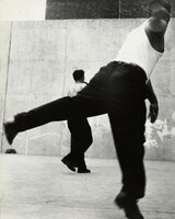 Handball Players, Houston Street, New York, Leon Levinstein, 1970
