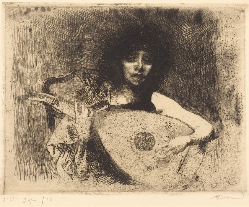 The Lute Player (La joueuse de luth)