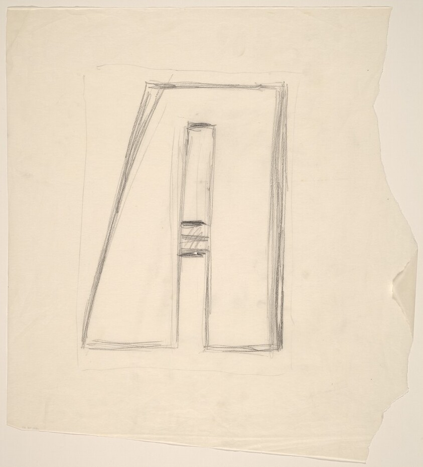 Sketch for "Building - Blocks for a Doorway" (A)