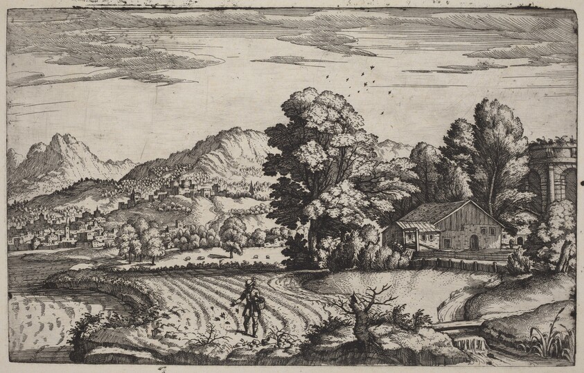Mountainous Landscape with the Parable of the Sower