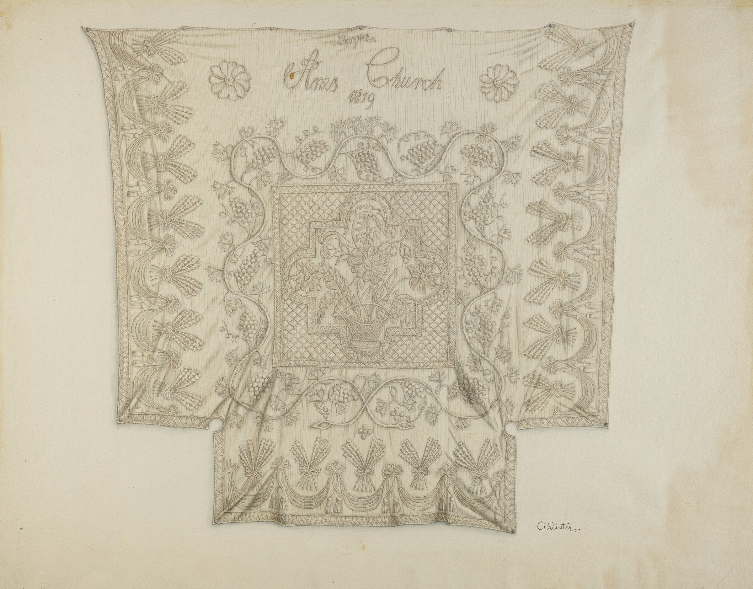 Bedspread, Charlotte Winter, c. 1938
