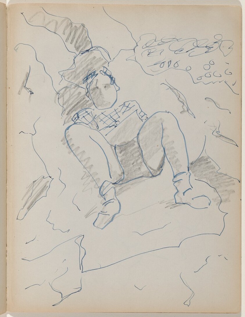 Woman Reclining on the Rocks