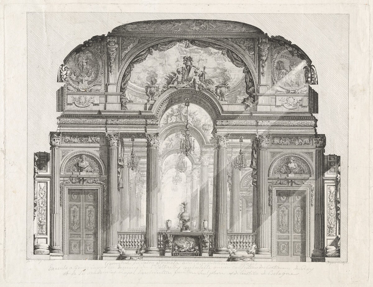Cross Section of the Salon of the Palazzo Spinola, Genoa