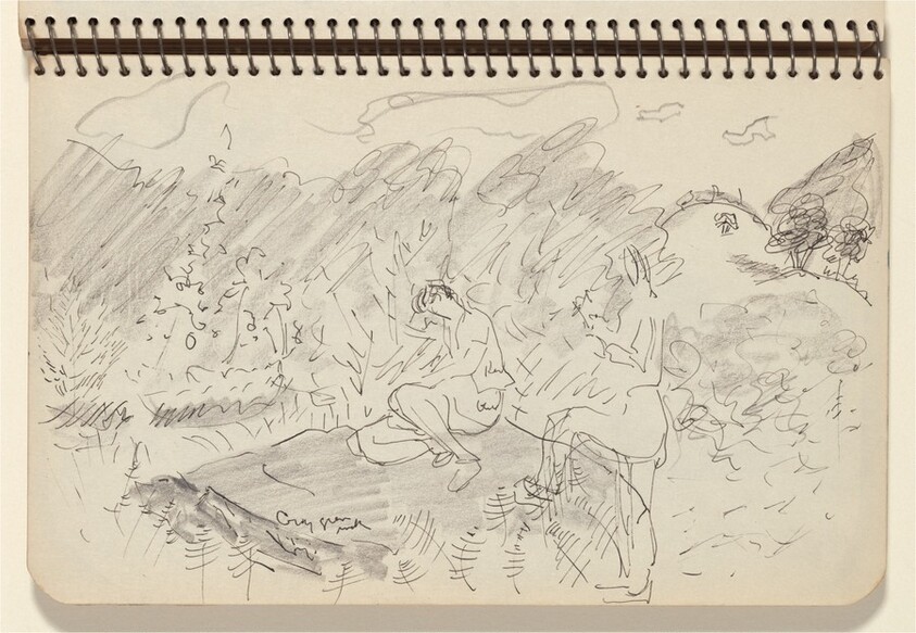 Two Figures in a Landscape