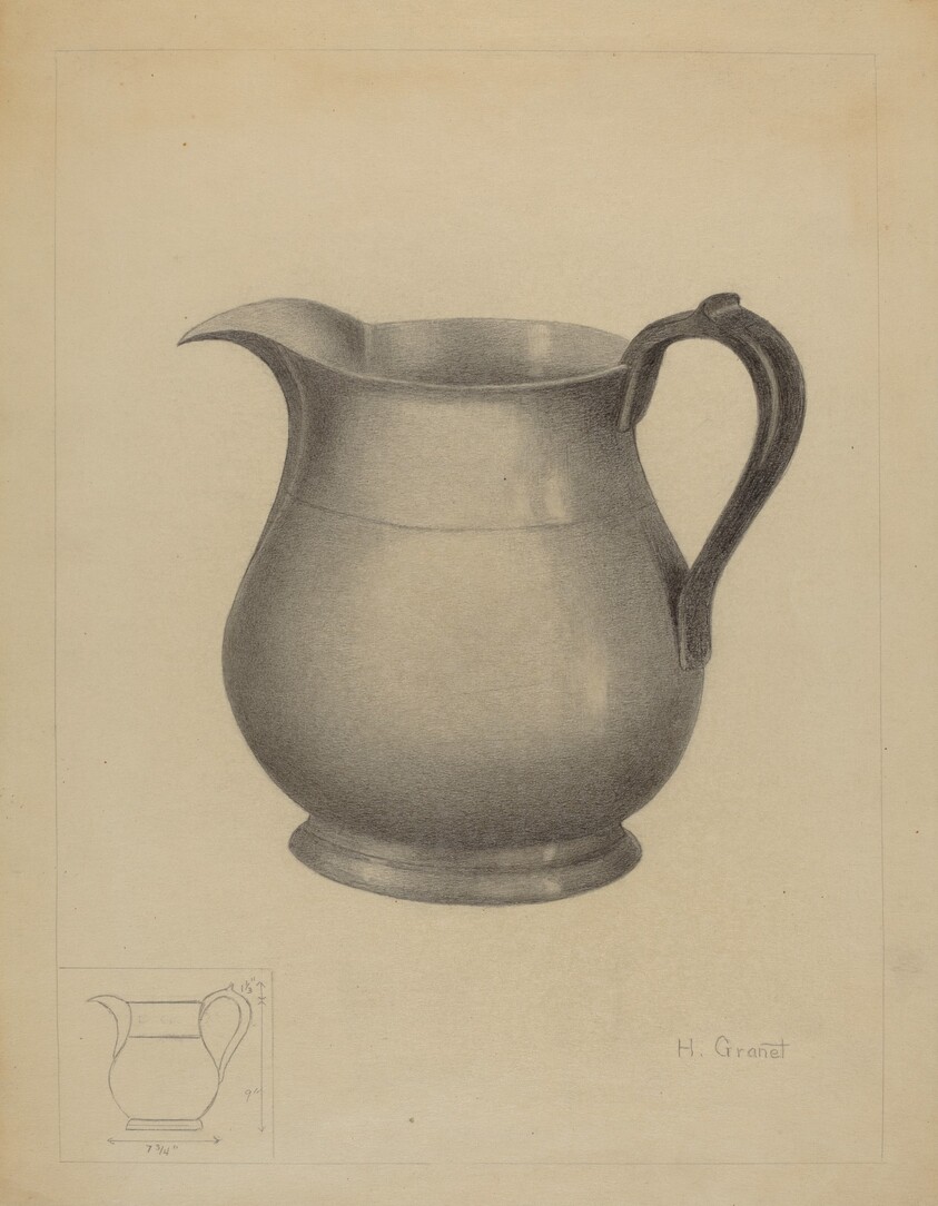 Pewter Pitcher