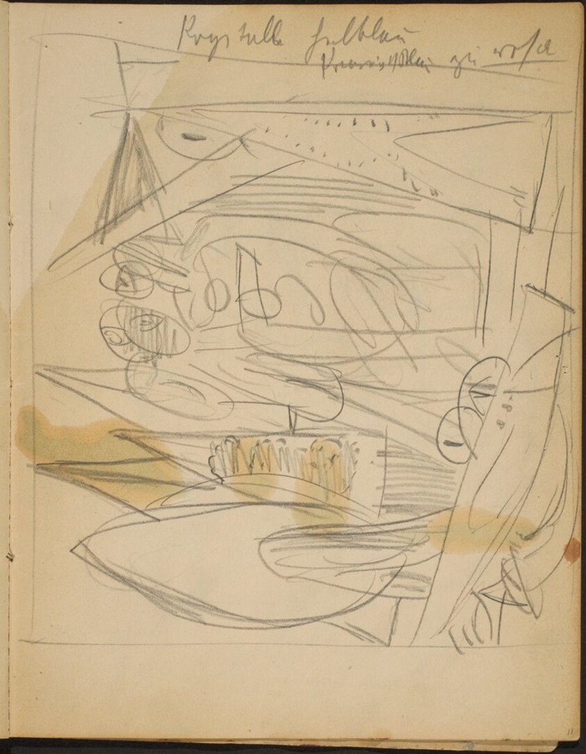 Skizze für Frühe Menschen, Notizen (Sketch for Early Men with Notation) [p. 11]