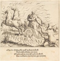 Elijah is Taken up to Heaven, Augustin Hirschvogel, 1547