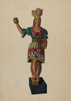 Cigar Store Indian, Arthur Mathews, c. 1937