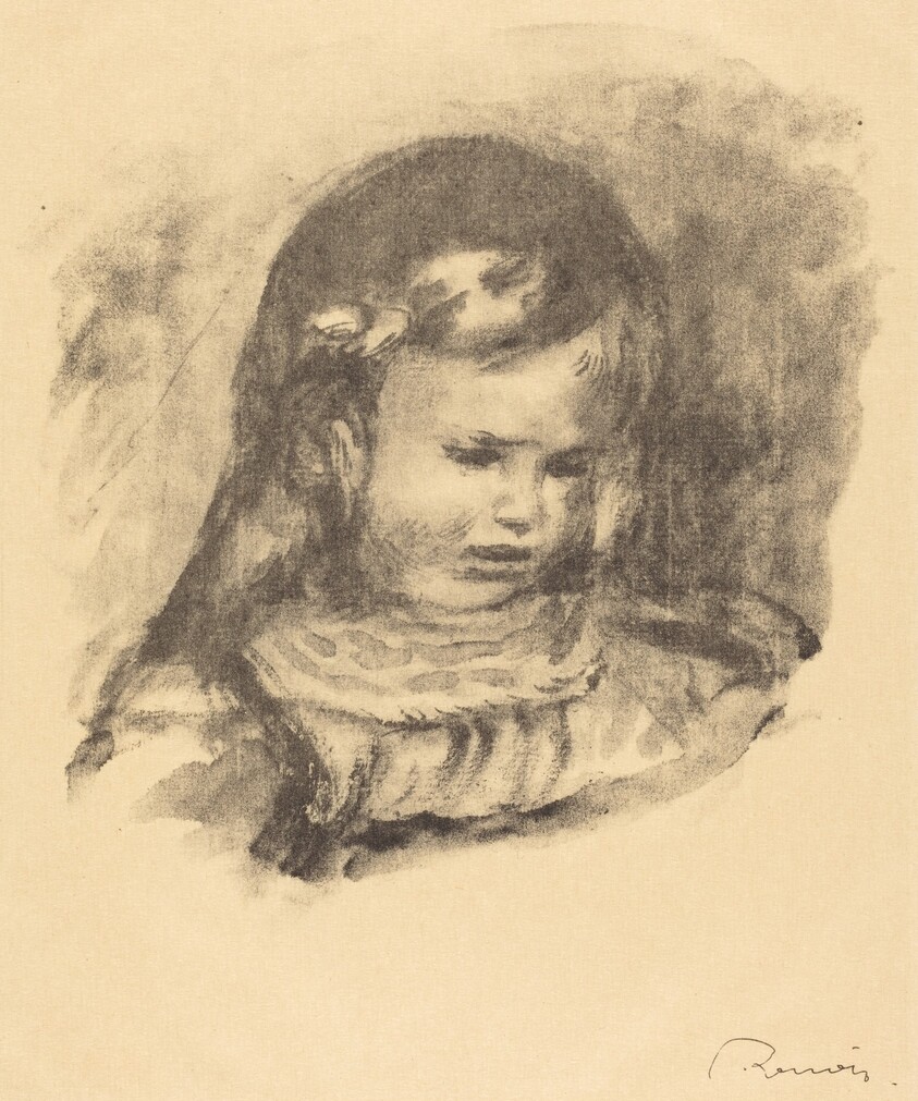 Claude Renoir, head lowered (Claude Renoir, la tete baissee)