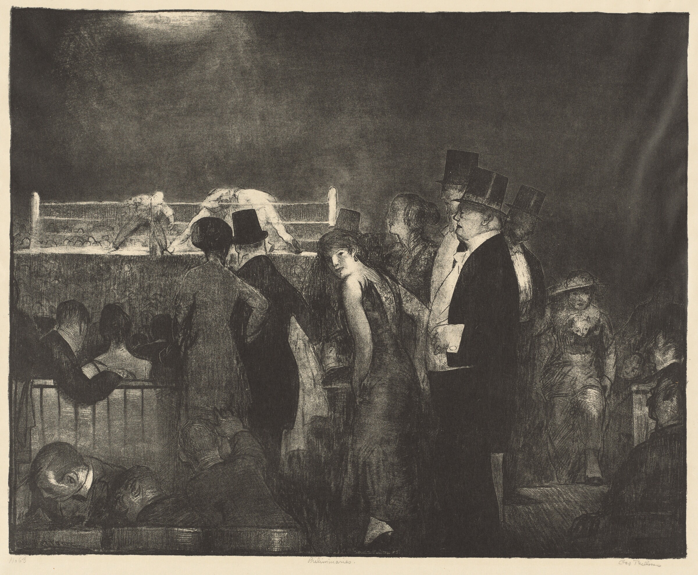 Preliminaries, George Bellows, 1916