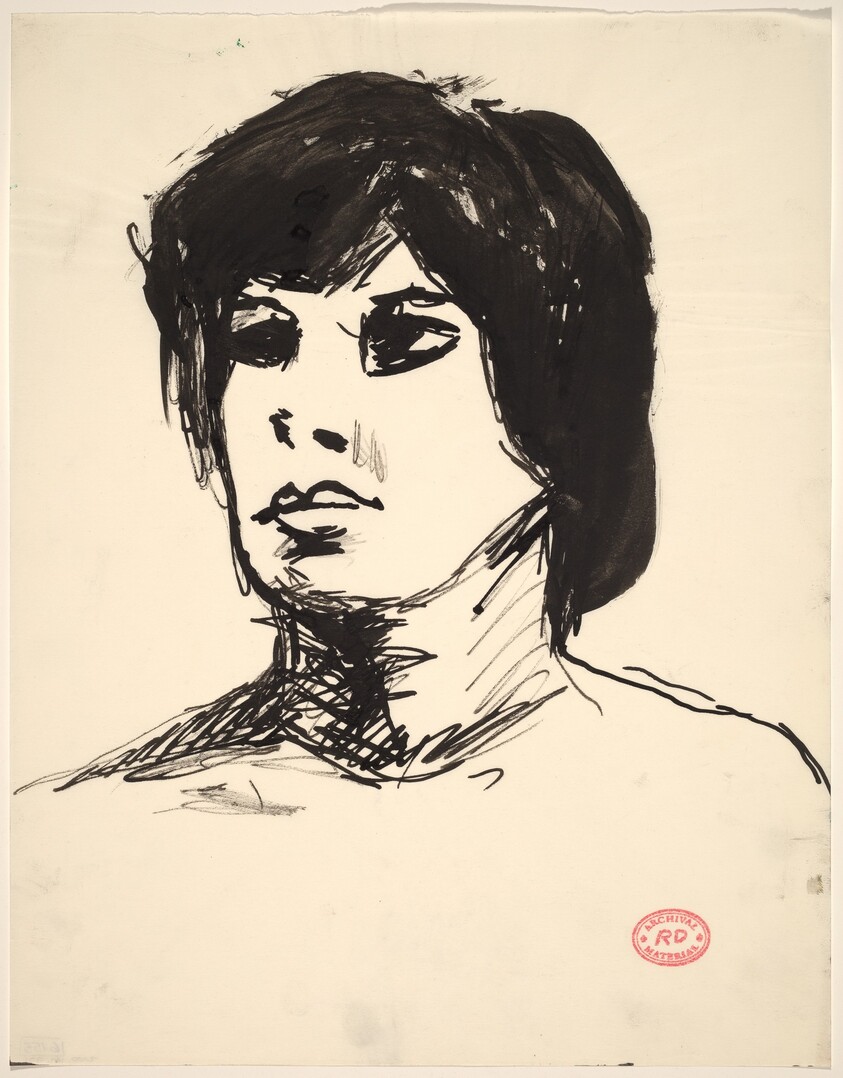 Untitled [head of a model]