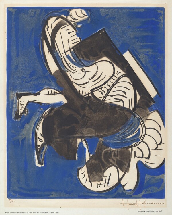Composition in Blue