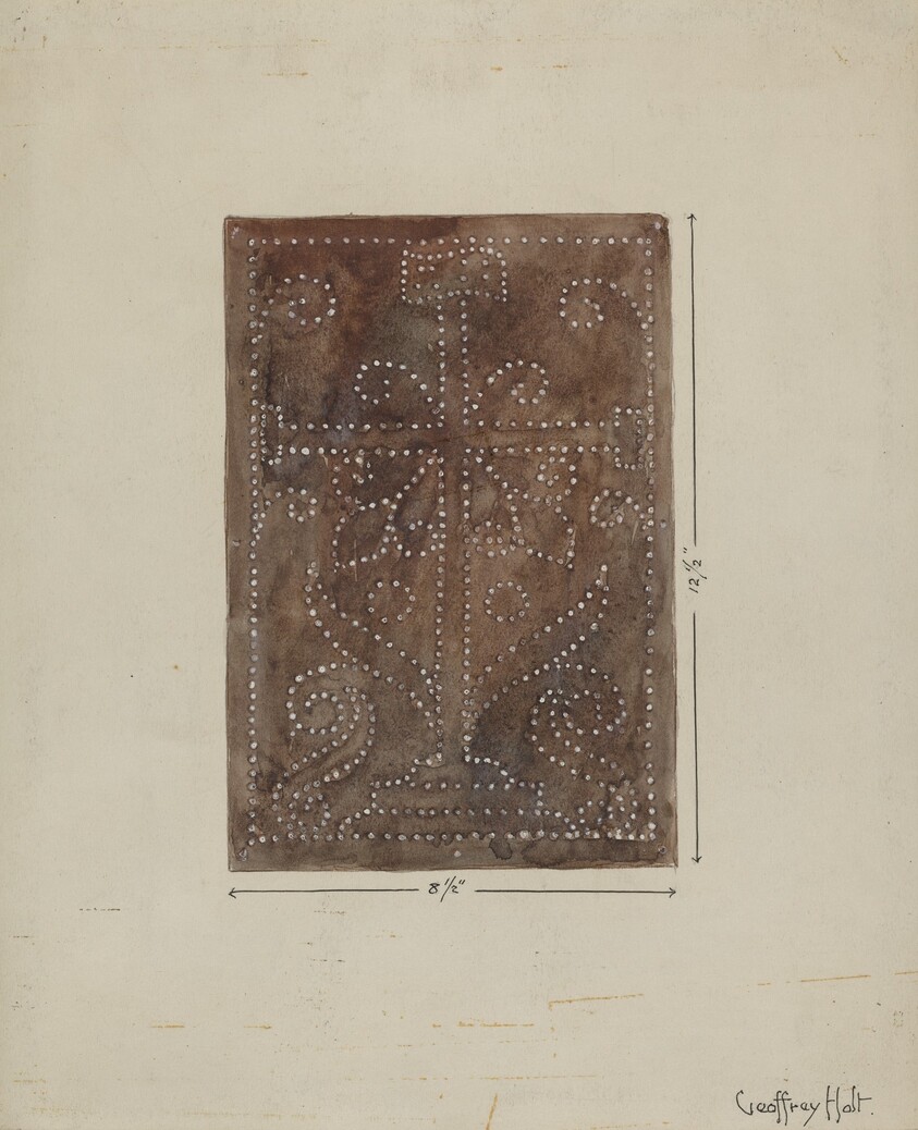 Pierced Metal Screen from Confessional