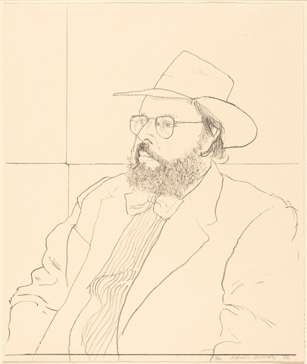 Henry Geldzahler with Hat