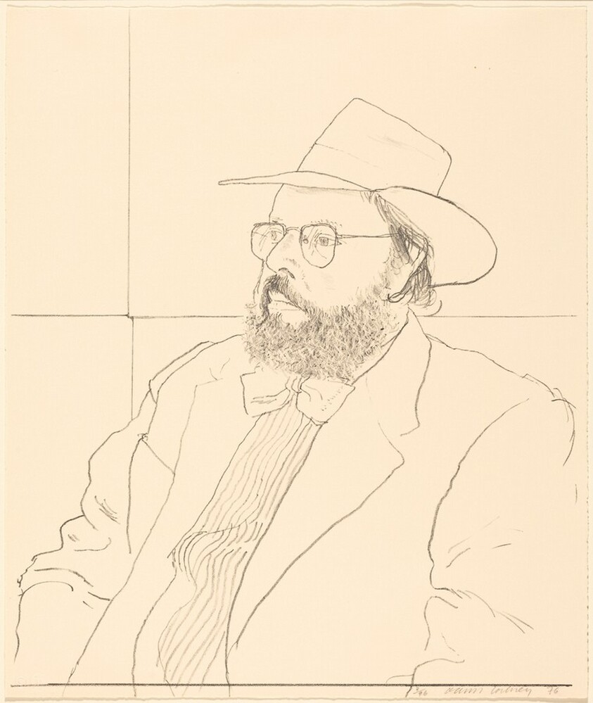 Henry Geldzahler with Hat