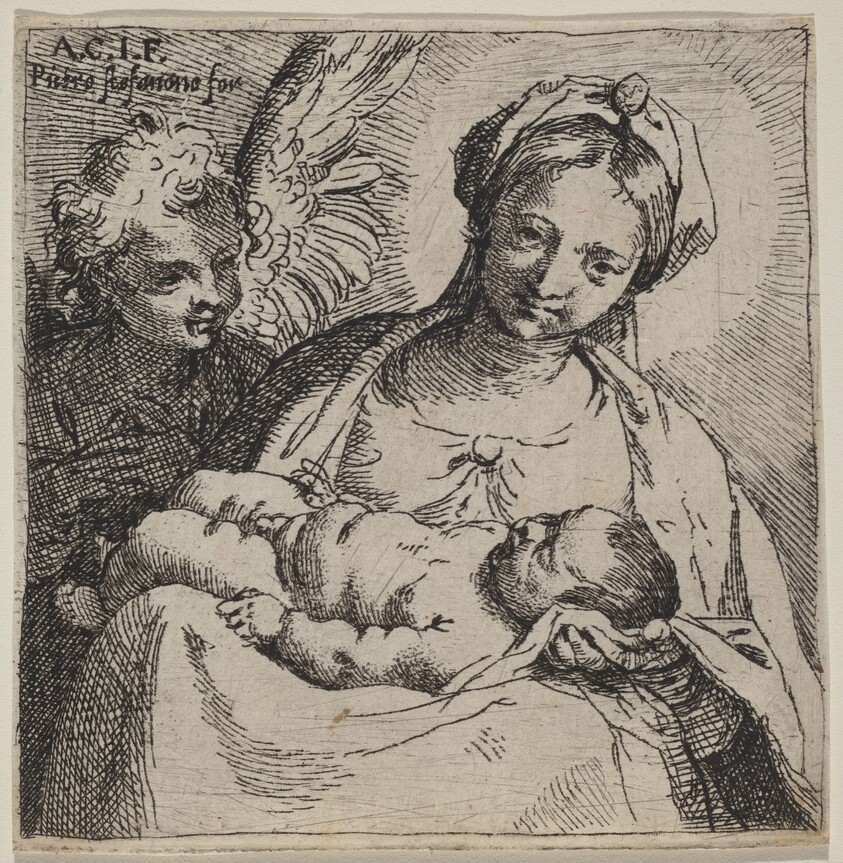 Madonna and Child with an Angel