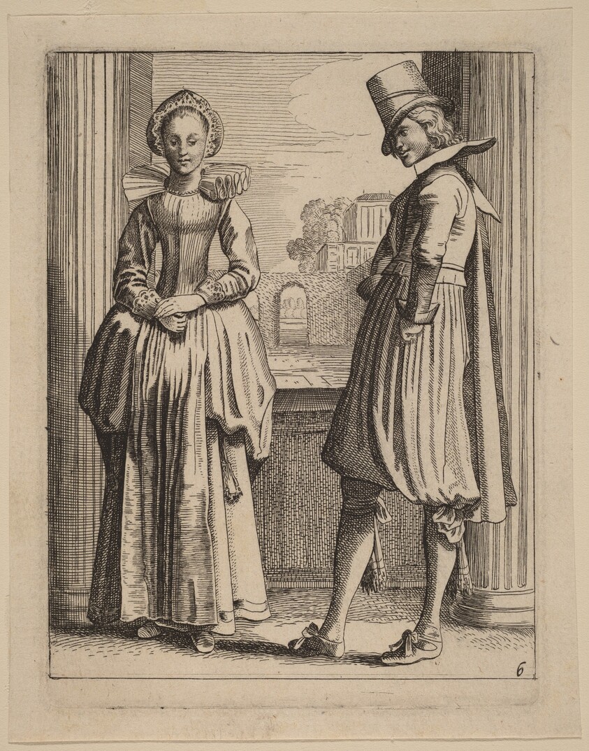 Two Figures in Costume