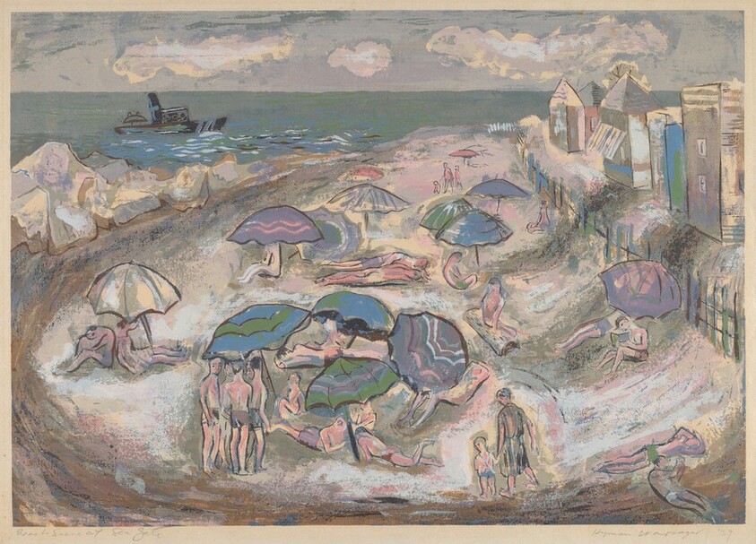 Beach Scene at Sea Gate