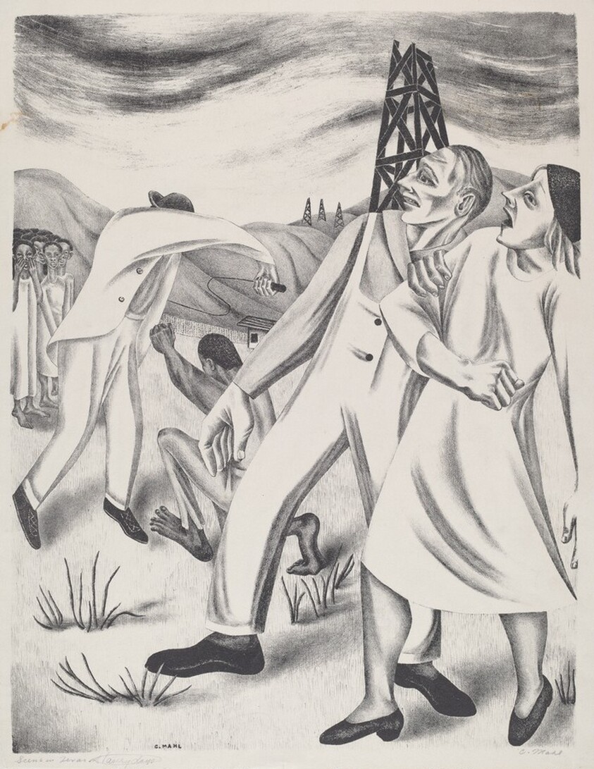 Scene in Texas Slavery Days