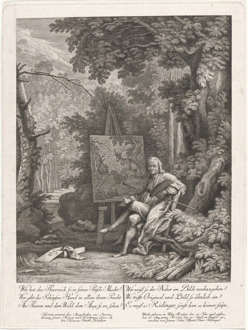 Self-Portrait of the Artist's Father in a Forest