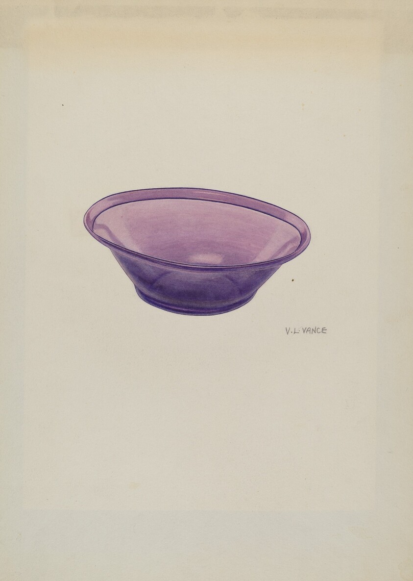 Amethyst Glass Bowl