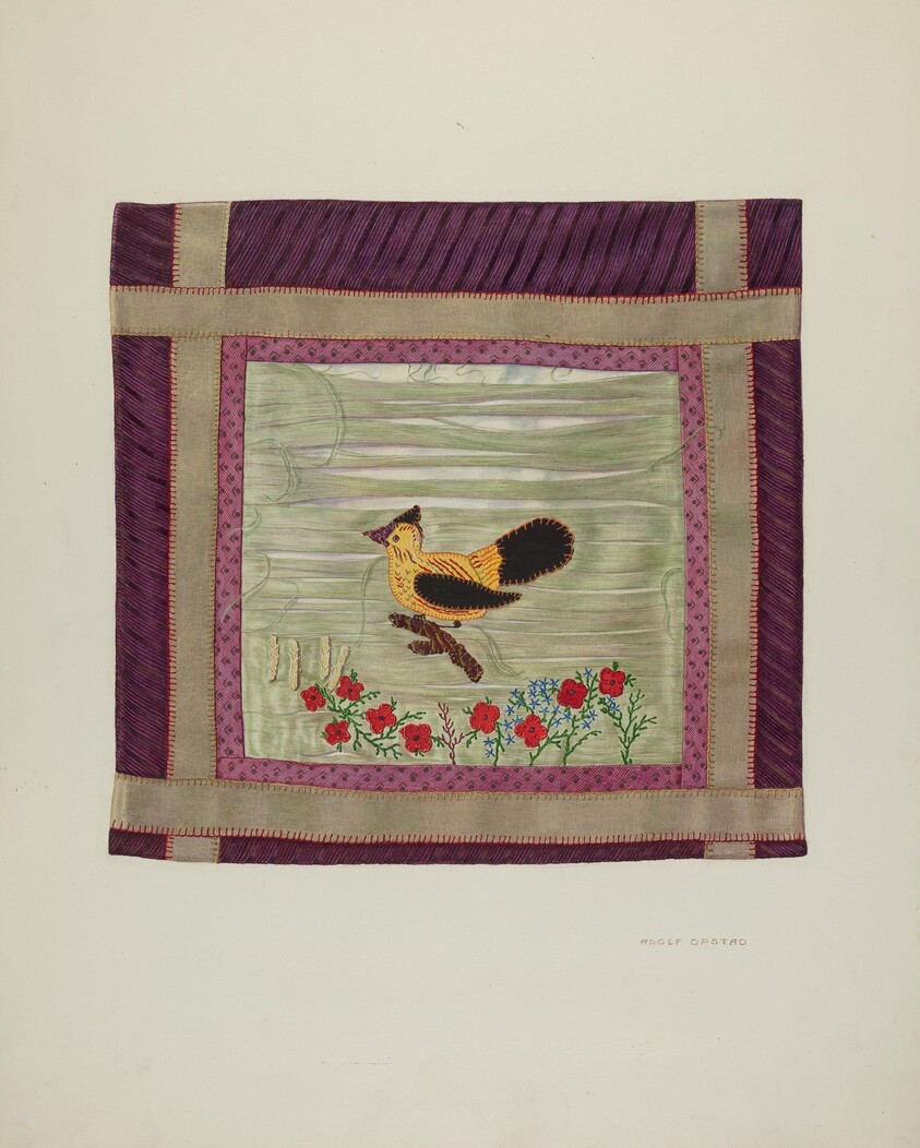 Applique Coverlet (Detail)