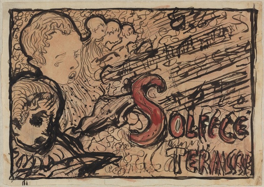 Study for cover of "Petit solfège illustré"