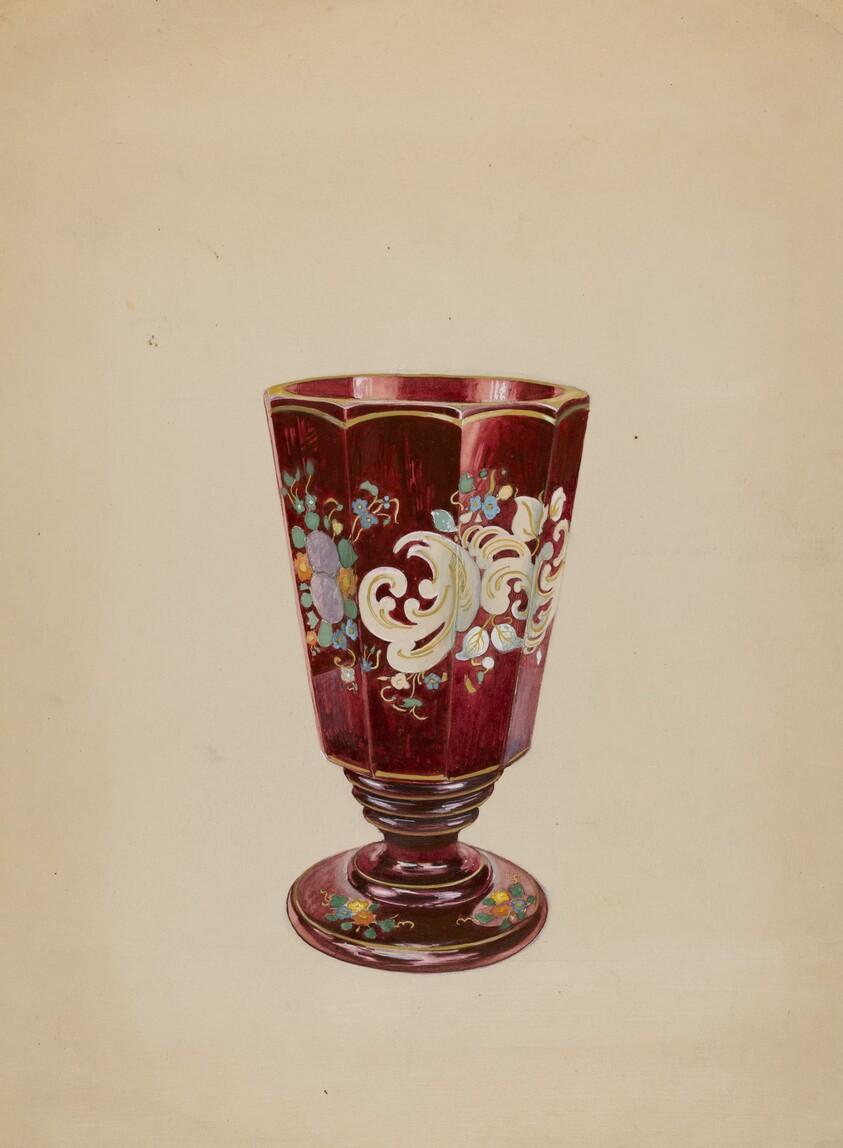 Vase (Ruby Glass)