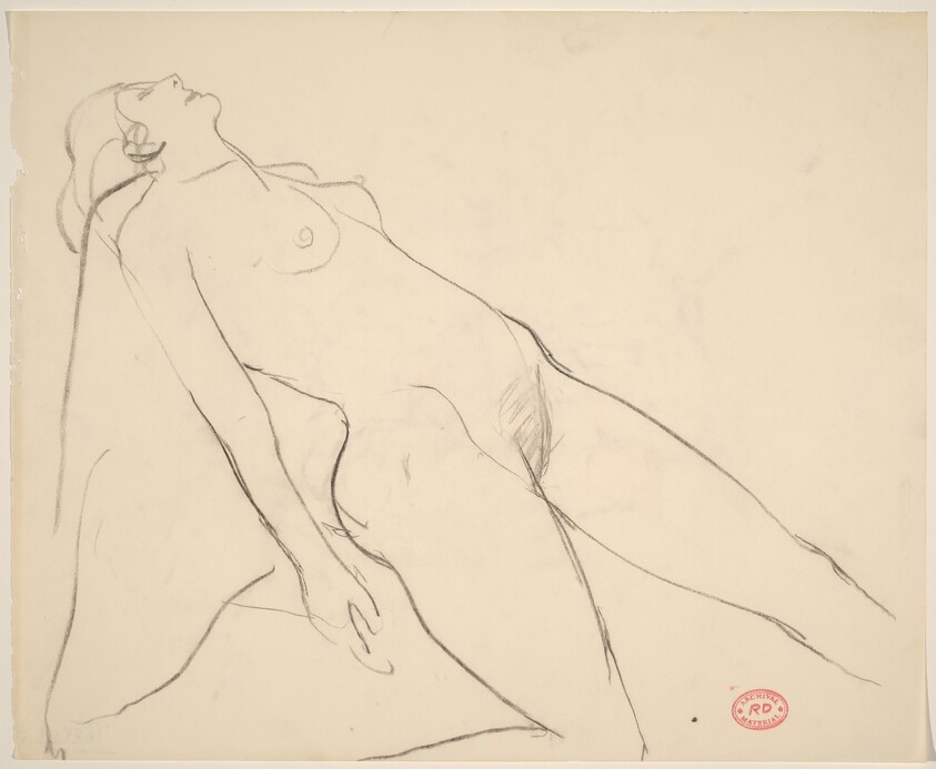 Untitled [female nude leaning back]