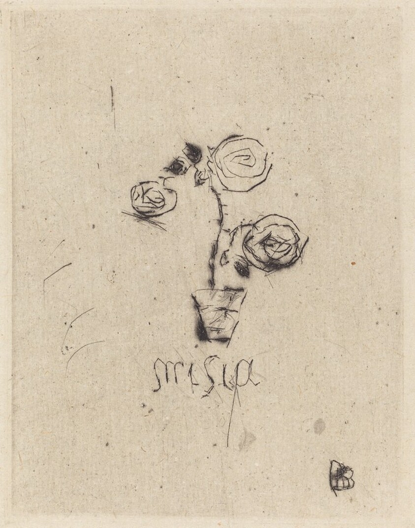 Preliminary design of book-plate for Misia