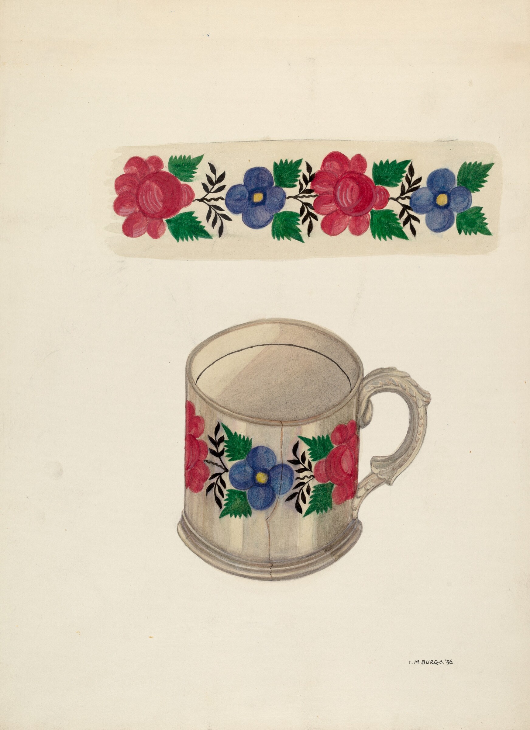 Shaving Mug, Irene M. Burge, 1936