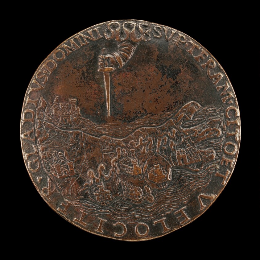 Map of Italy Threatened by a Dagger [reverse]