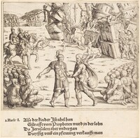 The Victory of Judas Maccabeus Over Niccanor, Augustin Hirschvogel, 1547