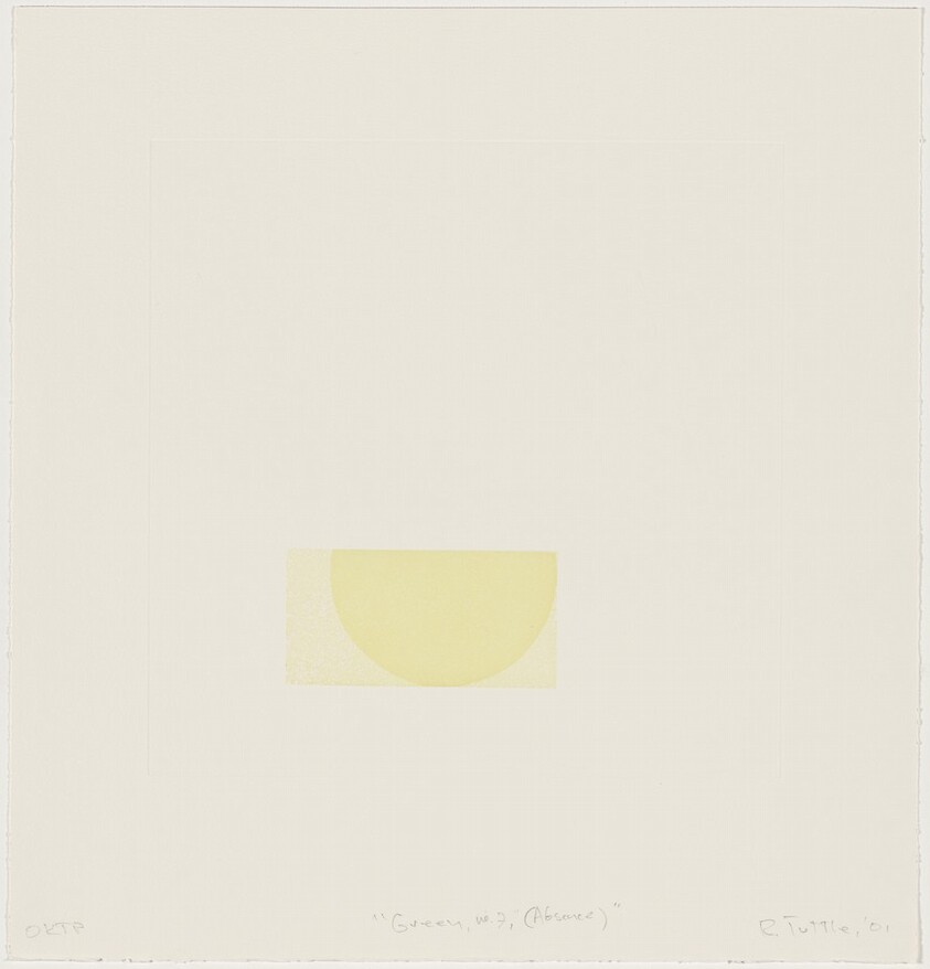 GREEN, No. 7 (Absence) from Purple