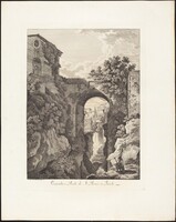 Cascata e Ponte di San Rocco a Tivoli, Albert Christoph Dies, 1795