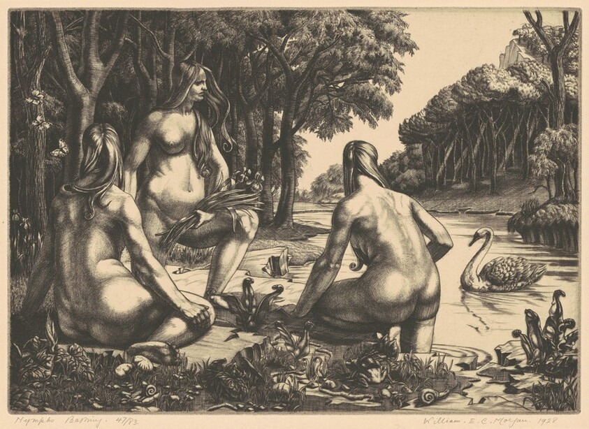 Nymphs Bathing
