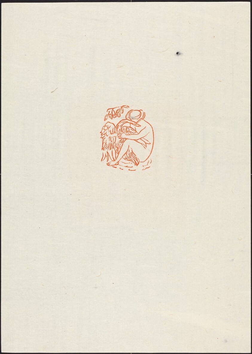 Fourth Eclogue and Coverplate: Leda and the Swan (Leda)