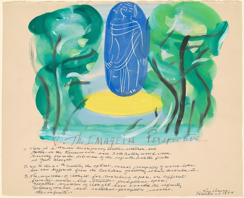 Study for "The Lapis", V. The Image in Perspective