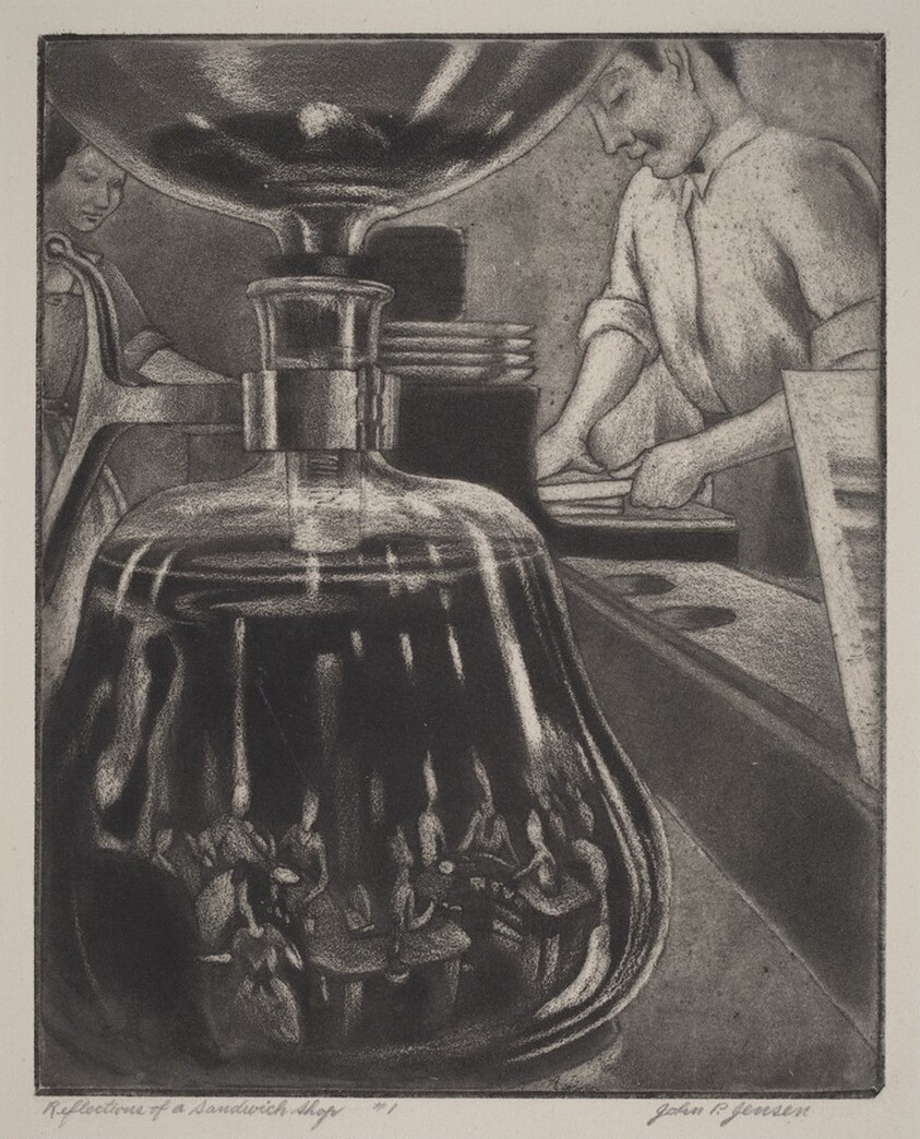 Reflections in a Sandwich Shop